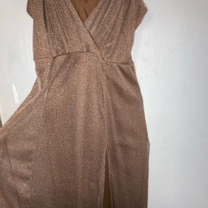 Copper/bronze evening dress